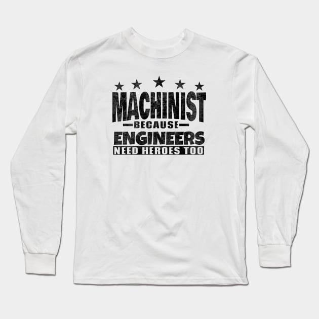 machinist Long Sleeve T-Shirt by SpaceImagination